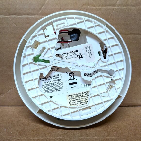 NAPCO GEM-SMK WIRELESS PHOTOELECTRIC SMOKE DETECTOR UNUSED OLD STOCK - Picture 4 of 4